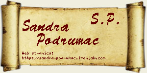 Sandra Podrumac vizit kartica